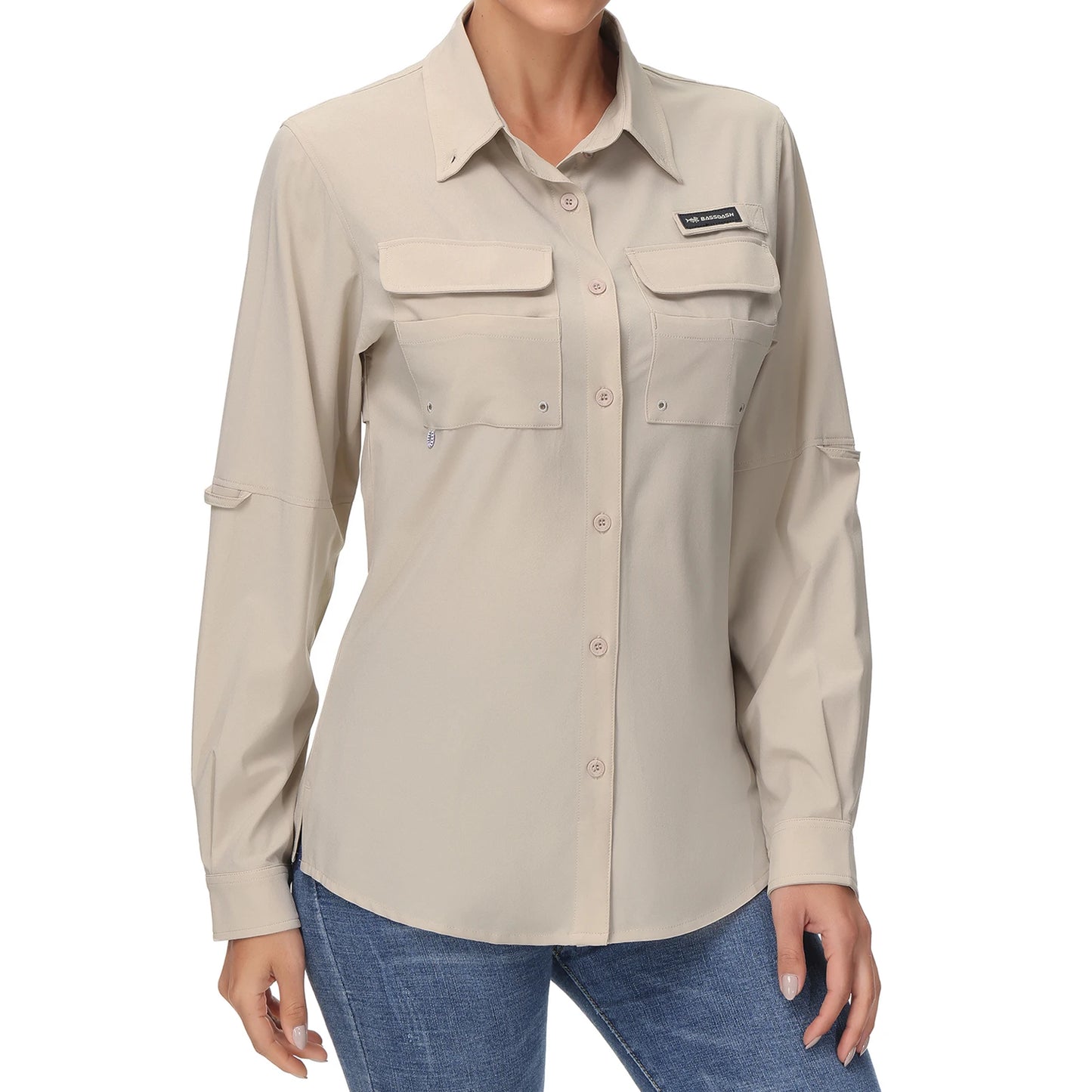 Bassdash Women's UPF 50 Long Sleeve Fishing Shirt Quick Dry