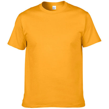 Men's T-Shirt - O-Neck, Pure Color, Short Sleeve, XS-3XL Casual Tee