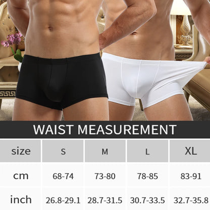 Men's Underwear Ice Silk Flat Corner Pants Sexy Tights