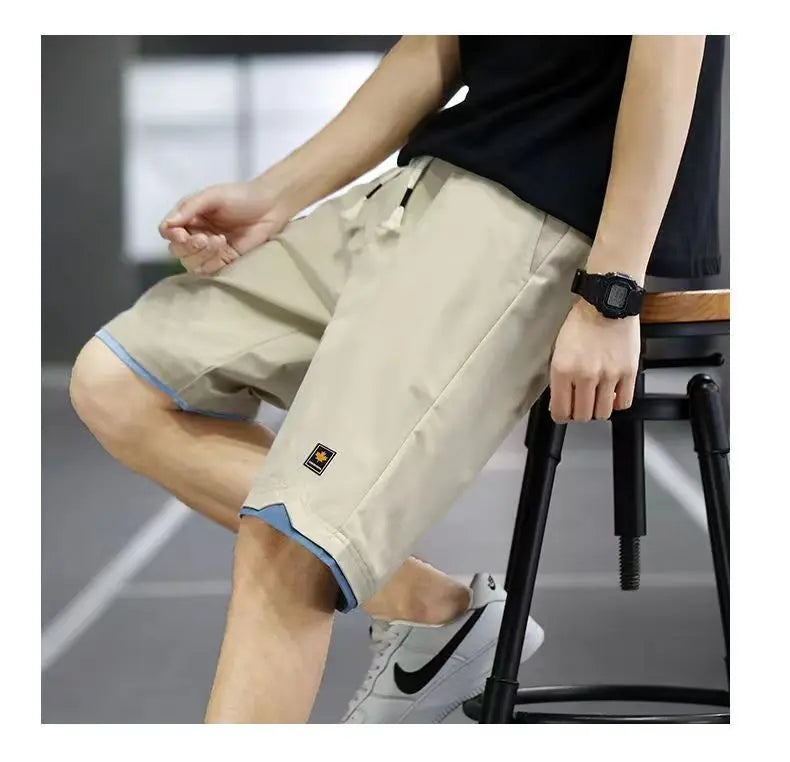 Men's Shorts Summer New Loose Elastic Waist Casual Trend