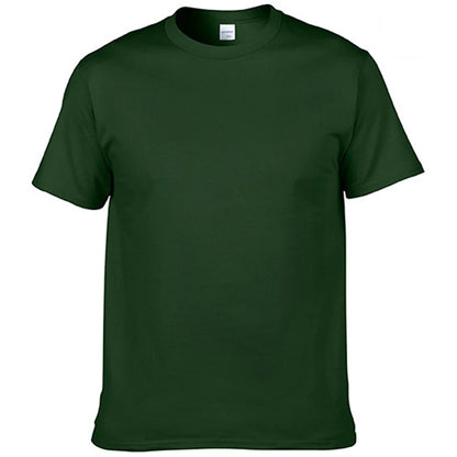 Men's T-Shirt - O-Neck, Pure Color, Short Sleeve, XS-3XL Casual Tee