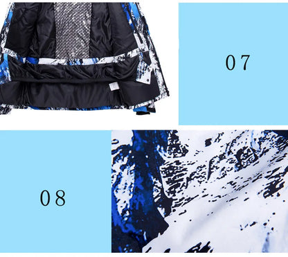 New Men Women Snow Wear Waterproof Ski Suit Set Outdoor Fashion