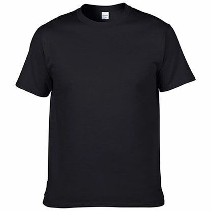 Men's T-Shirt - O-Neck, Pure Color, Short Sleeve, XS-3XL Casual Tee