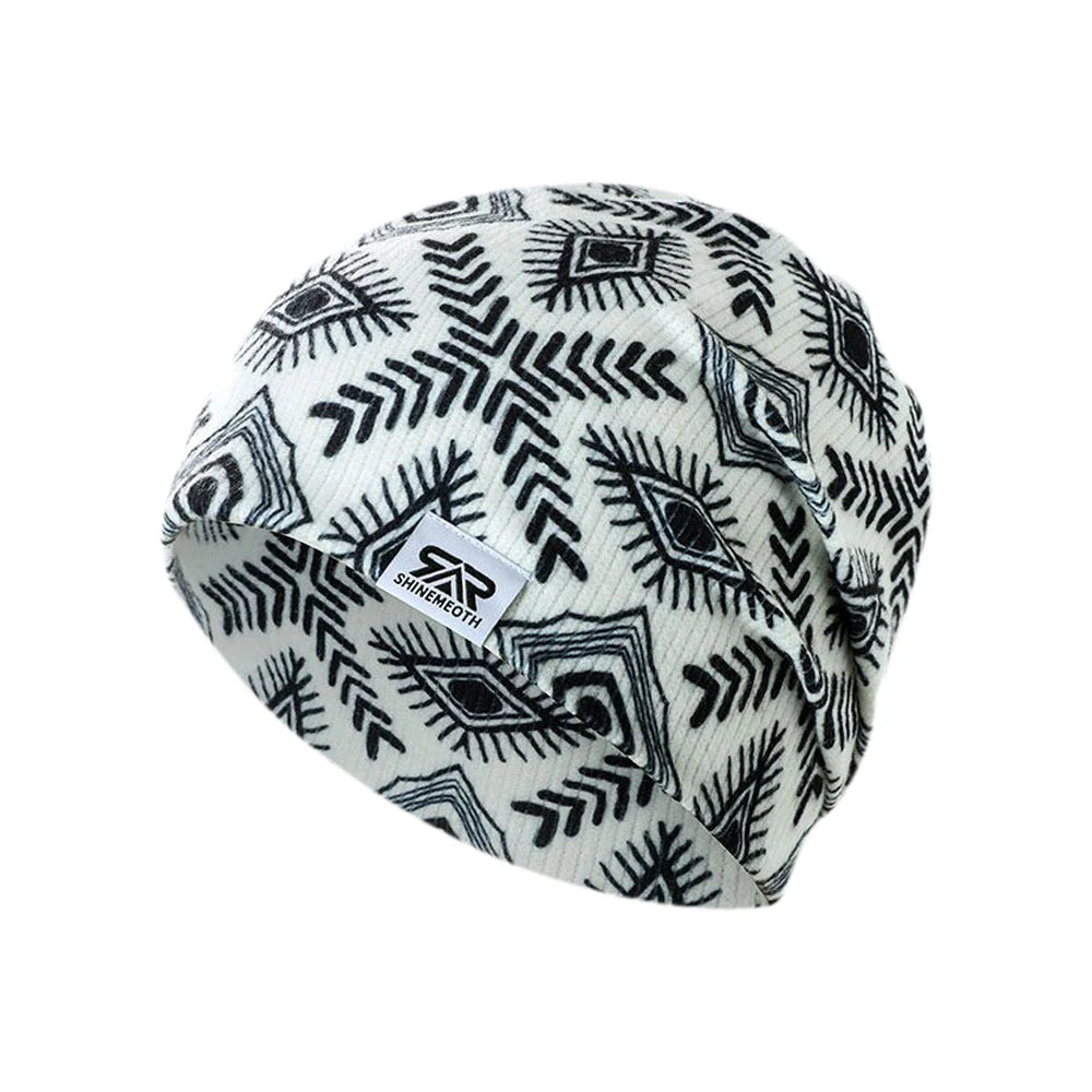 Beanie Winter Hats For Men Warm Colorful Printing Caps