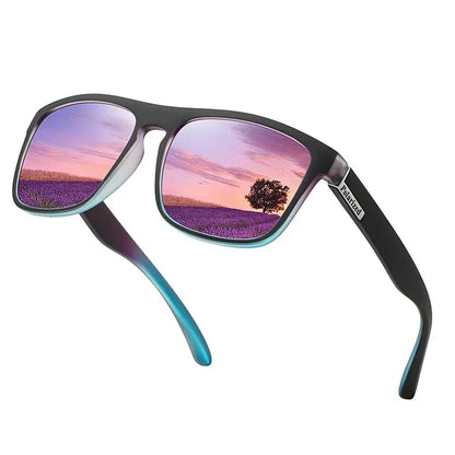 Fashion Purple Polarized Sunglasses Men Women UV400 Eyewear