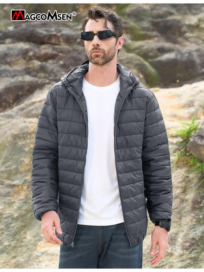 Men's Hooded Waterproof Down Jacket