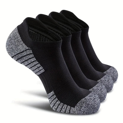 4 Pairs Men's Casual Breathable Moisture Wicking Socks