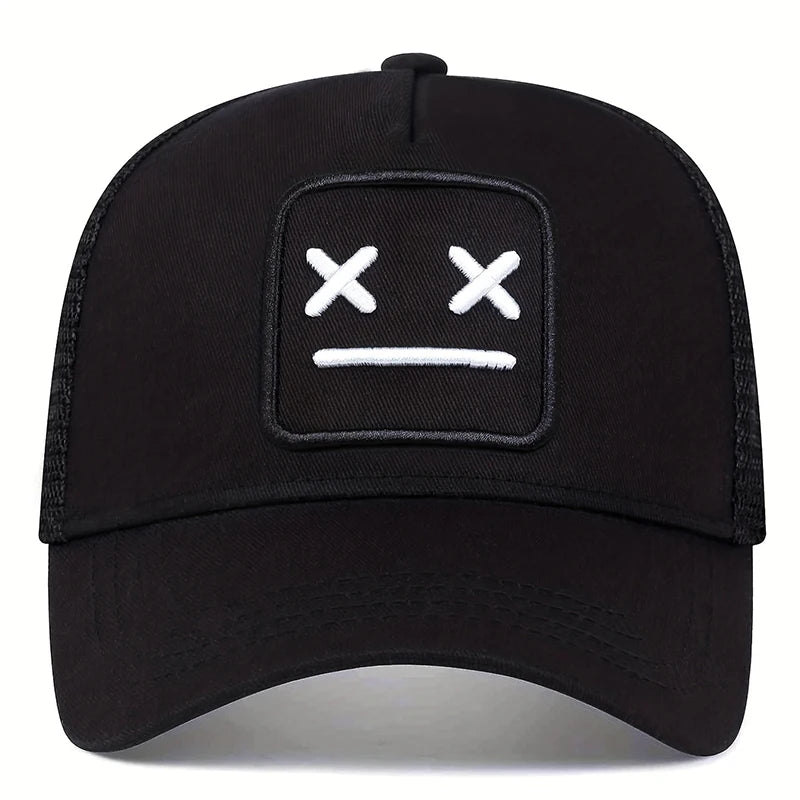 Unisex Xx Embroidery Baseball Net Caps Adjustable Casual Hat