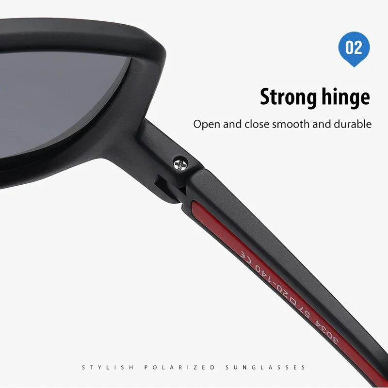 Unisex Polarized Large Frame Sunglasses