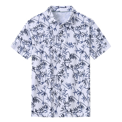 Men's Casual Polo – Short Sleeve Streetwear Shirt for Vacation & Daily Wear