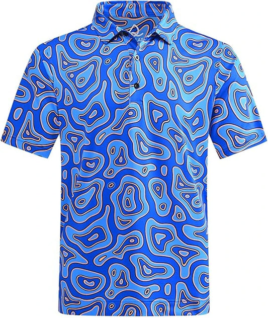 Men's Printed Polo Golf Shirt Pattern