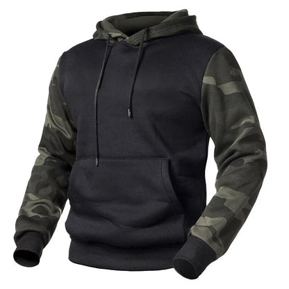 Men's Winter Casual Fleece Hoodies Male Outdoor Camouflage 2XL