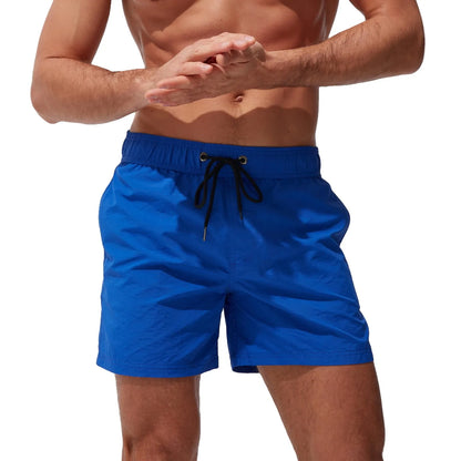 Men's Beach Shorts Back Pocket Slacks Quick-Dry Swim Trunks