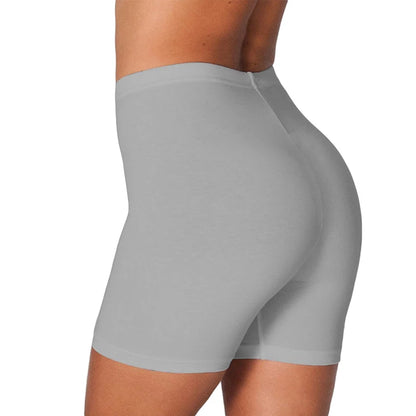 Women Elastic Shorts Casual High Waist Tight Fitness Slim