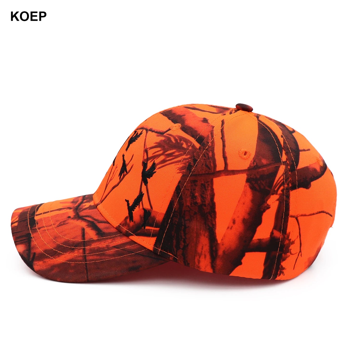 KOEP New Tree Orange Camo Baseball Cap for Men Fishing Hunting