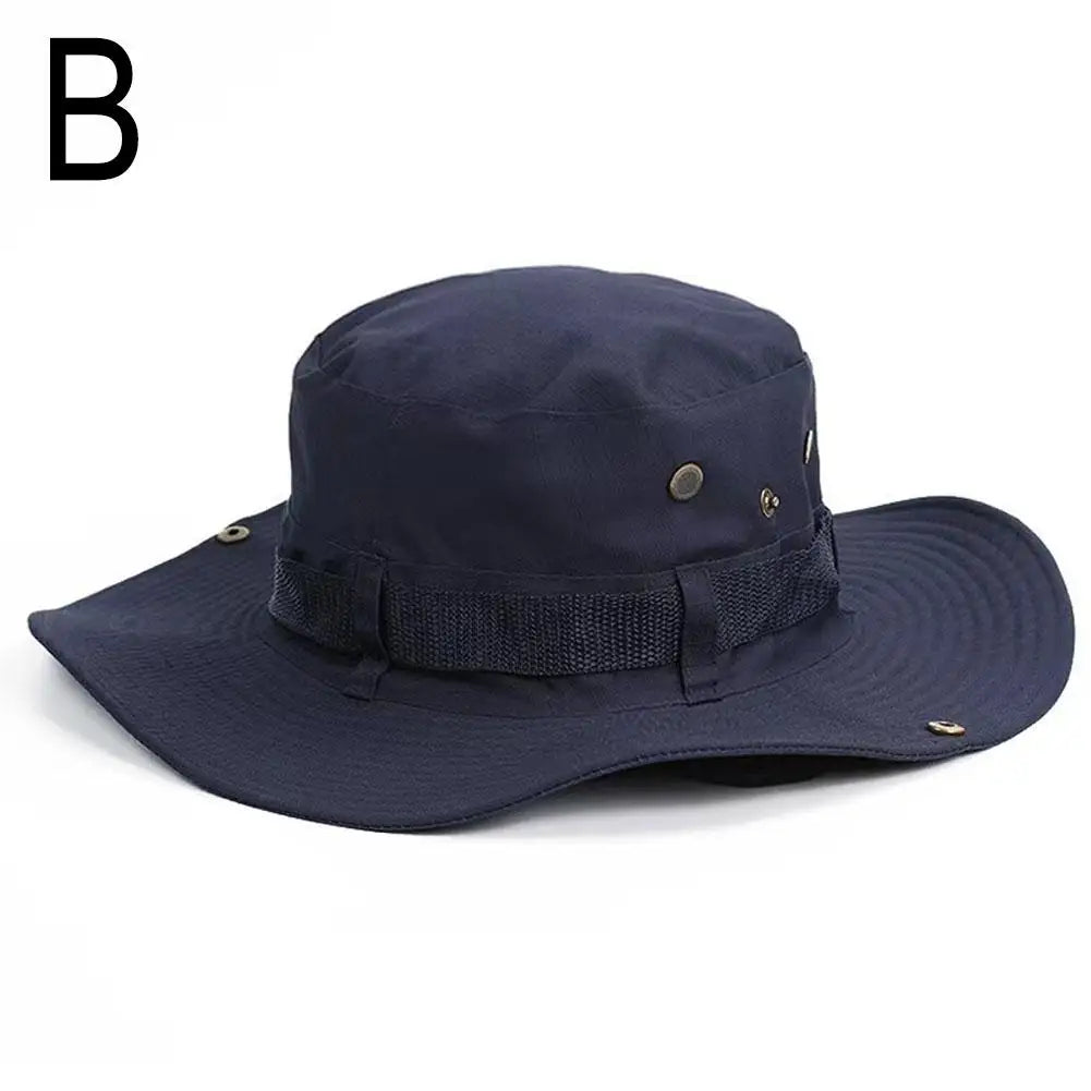 Summer Men's Fishing Bucket Hat Anti-UV Sun Protection