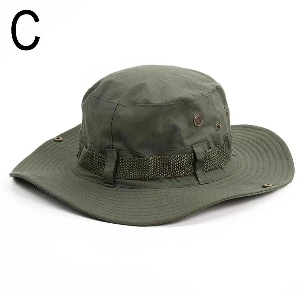 Summer Men's Fishing Bucket Hat Anti-UV Sun Protection