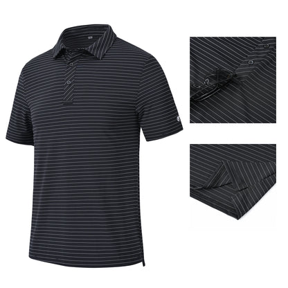 Men's Casual Polo – Short Sleeve Streetwear Shirt for Vacation & Daily Wear