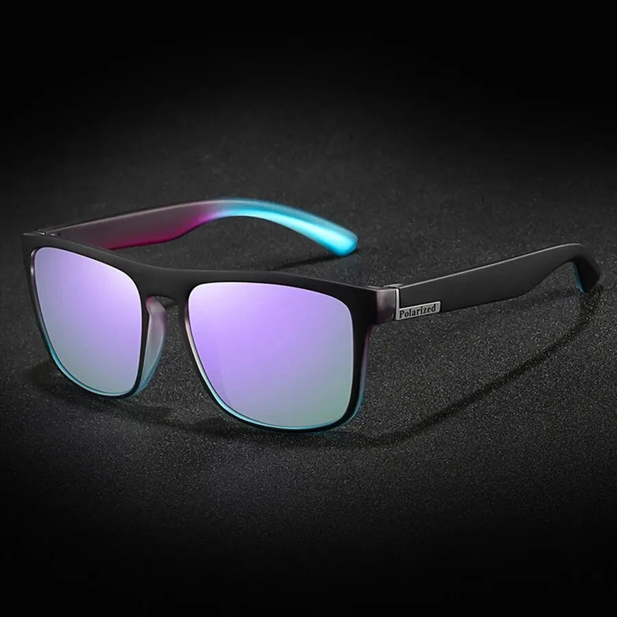 Fashion Purple Polarized Sunglasses Men Women UV400 Eyewear