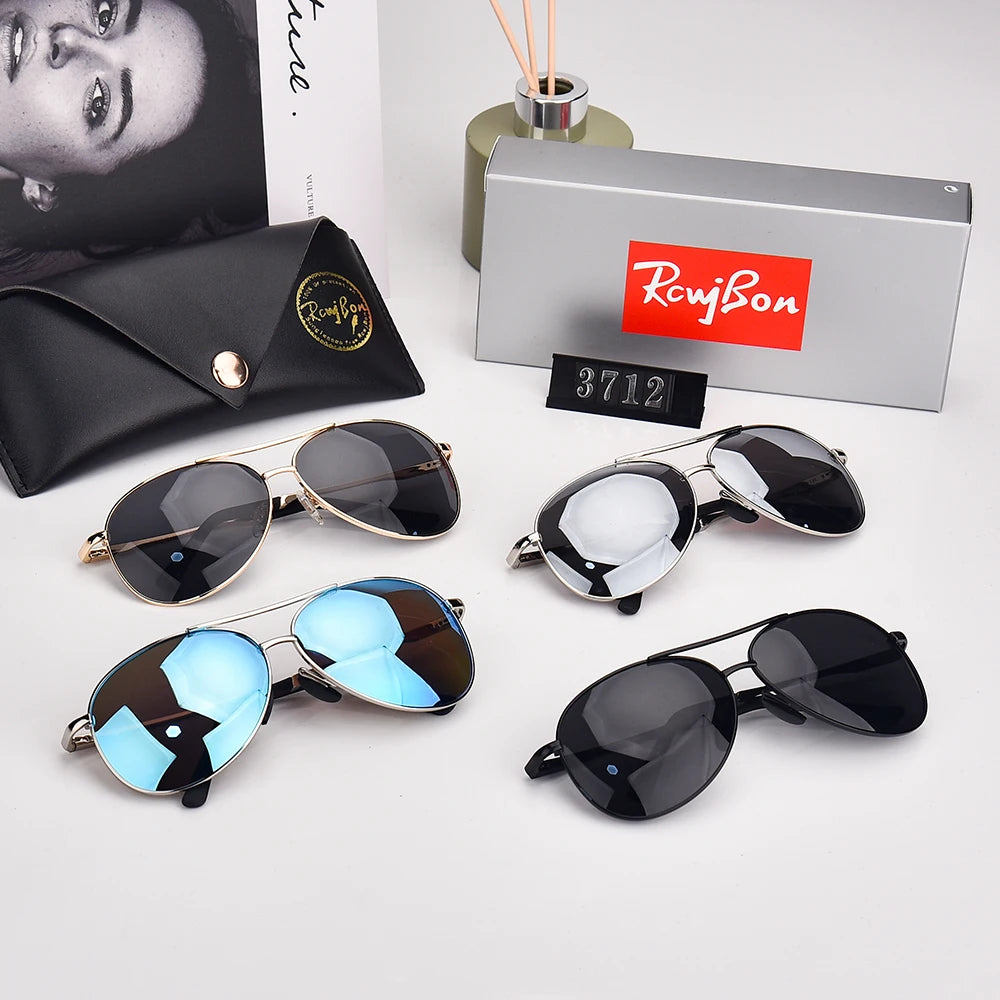 Aviation Sunglasses Metal Frame Alloy Men Polarized Eyewear