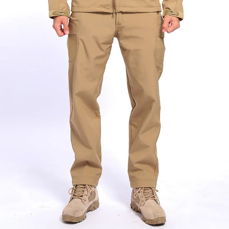 5XL Outdoor Sports Soft Shell Tactical Pants Waterproof Warm