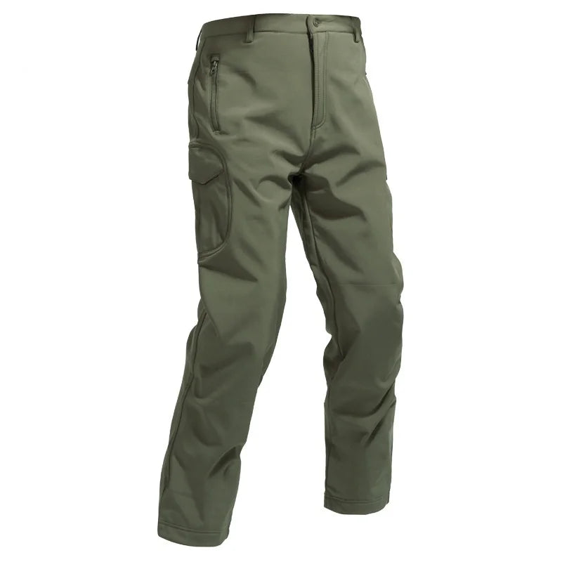 5XL Outdoor Sports Soft Shell Tactical Pants Waterproof Warm