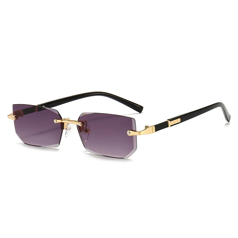 Unisex Rimless Rectangle Fashion Sunglasses