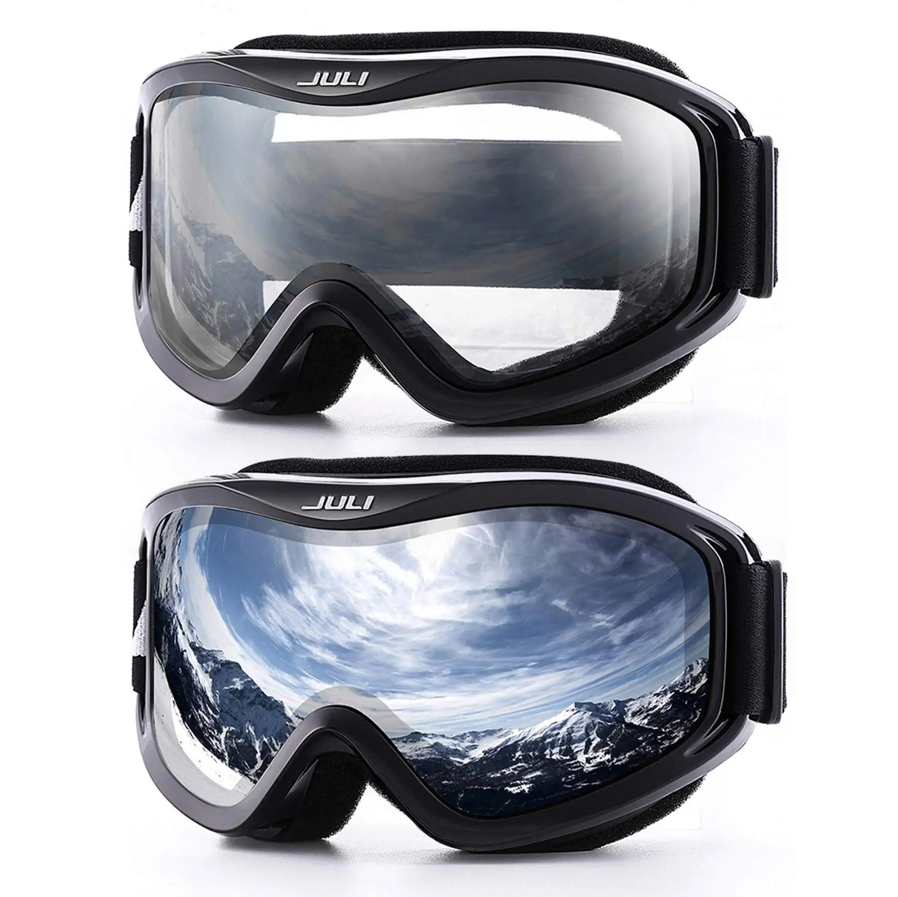 Juli Unisex Anti-Fog Ski Goggles for Winter Sports