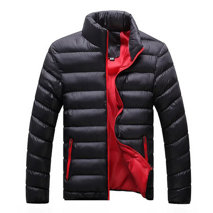 6XL Winter Men Jacket Ultralight Stand Collar Warm Coat