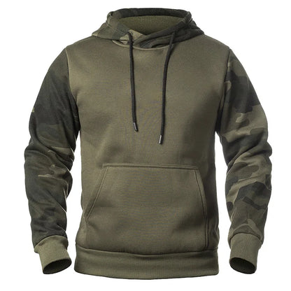 Men's Winter Casual Fleece Hoodies Male Outdoor Camouflage 2XL