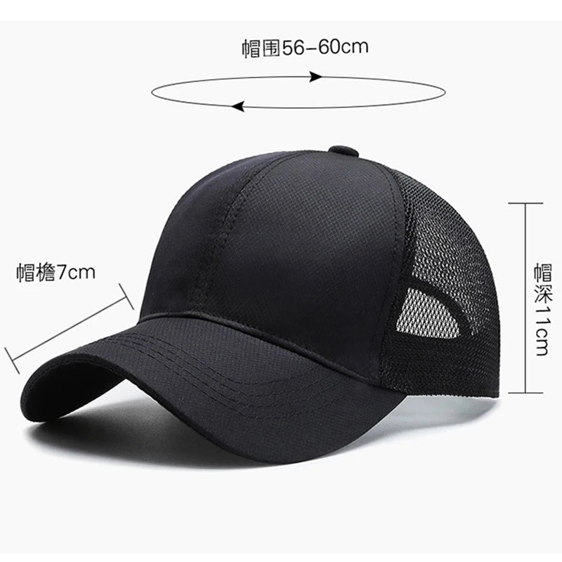 Unisex Quick-Dry Baseball Cap for Outdoor Sports
