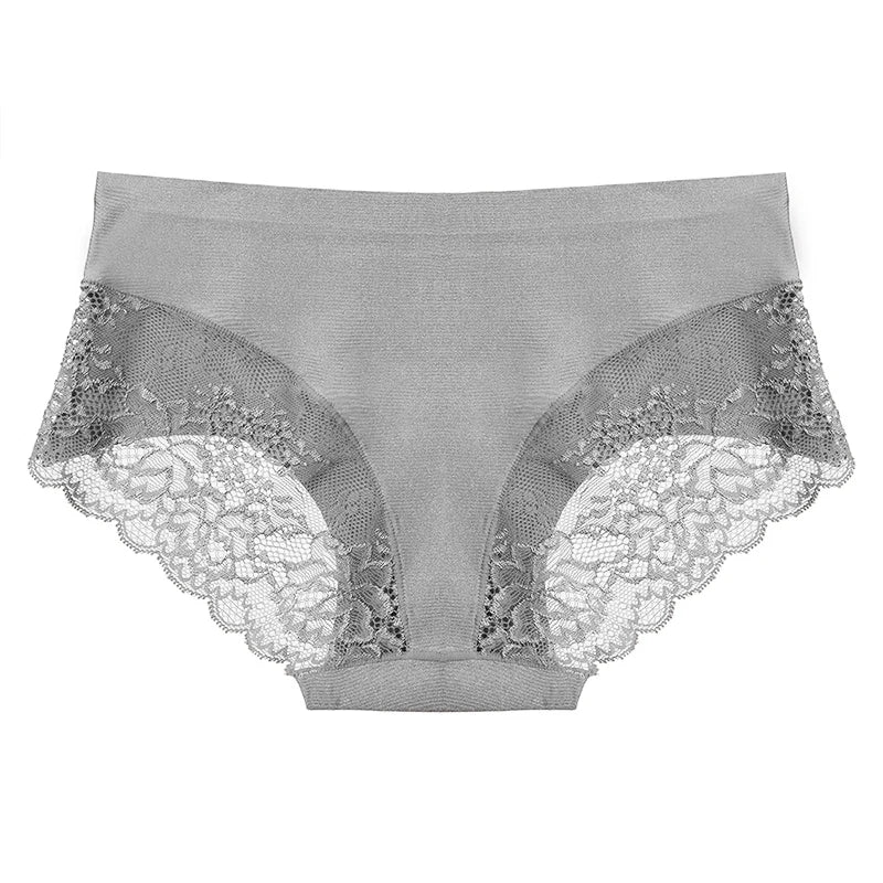 TrowBridge 3PCS Set Women's Panties Lace Underwear Big Size