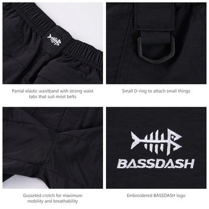 Bassdash Youth 5 Inch Fishing Shorts UPF 50 Quick Dry