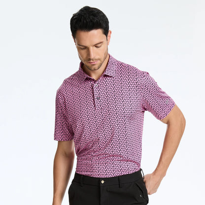 Men's Casual Polo – Short Sleeve Streetwear Shirt for Vacation & Daily Wear