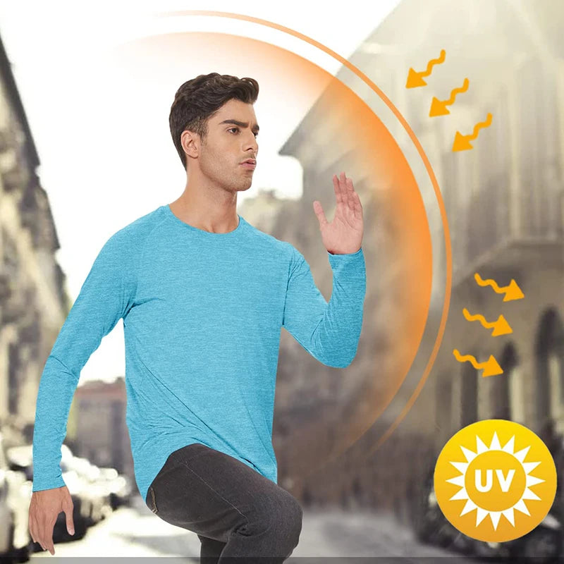 Men's Sun Protection T-shirt Long Sleeve UPF50+