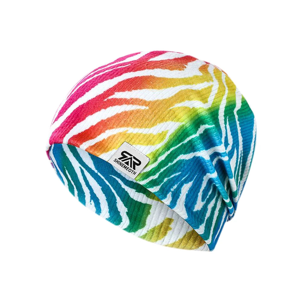 Beanie Winter Hats For Men Warm Colorful Printing Caps