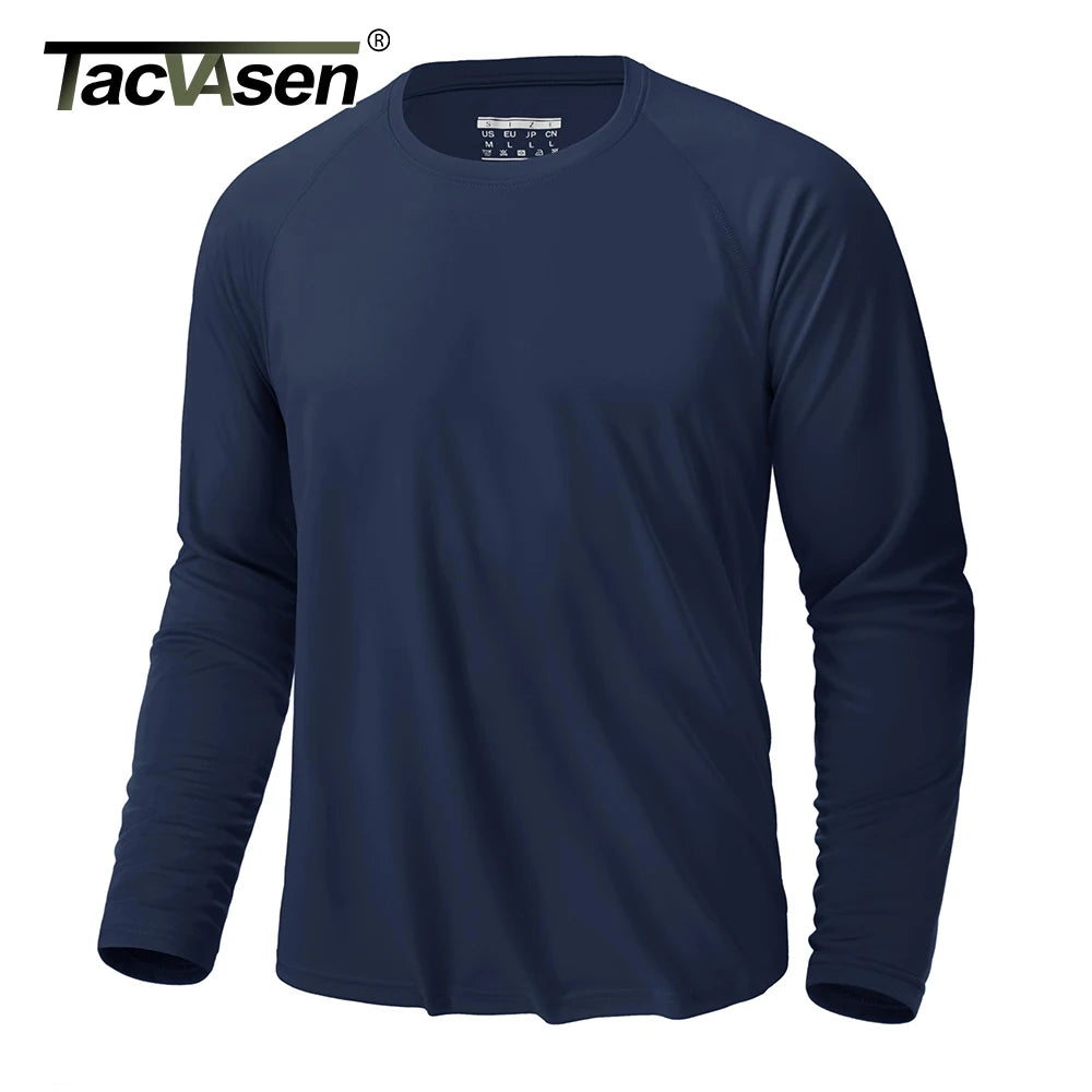 UV Shirt Men's O-Neck Long Sleeve UPF 50+ Tee