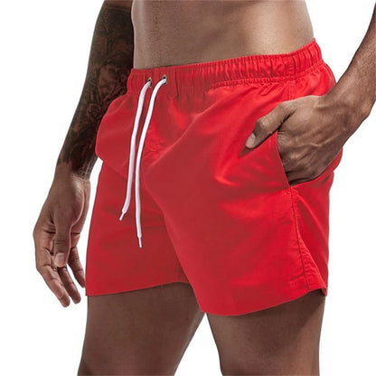 Mens Swim Trunks with Mesh Lining Side Pockets Quick Dry