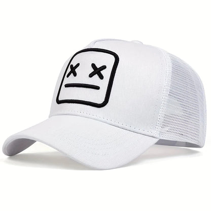 Unisex Xx Embroidery Baseball Net Caps Adjustable Casual Hat