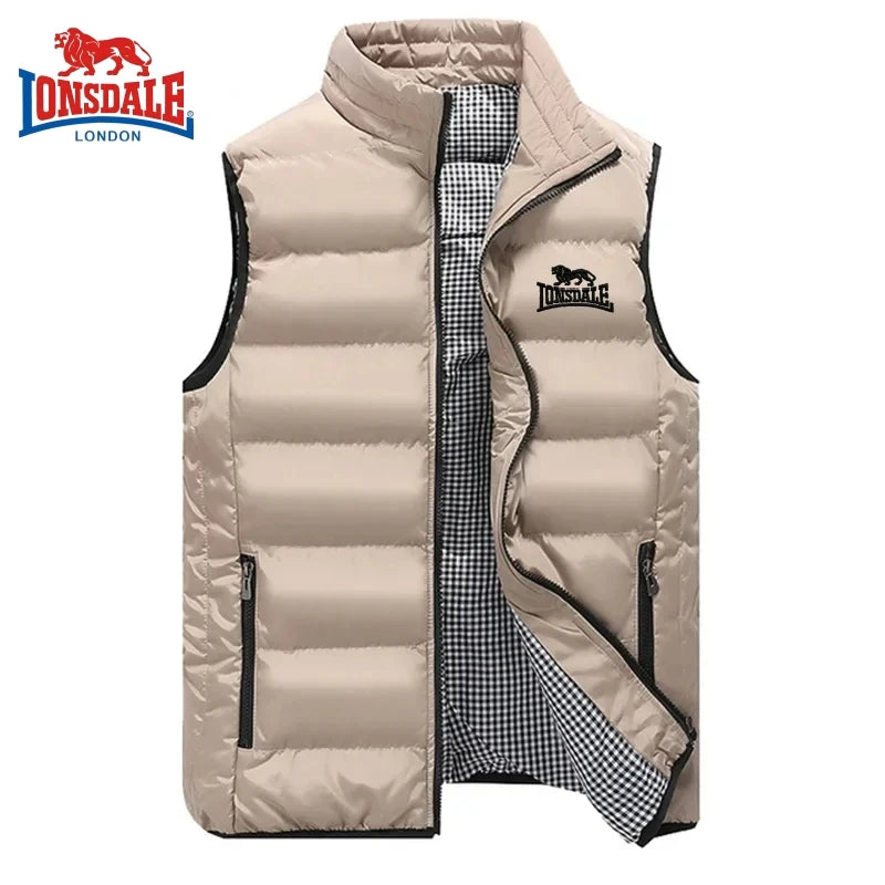 Men's Embroidery Brand High Quality Warm Vest Jacket