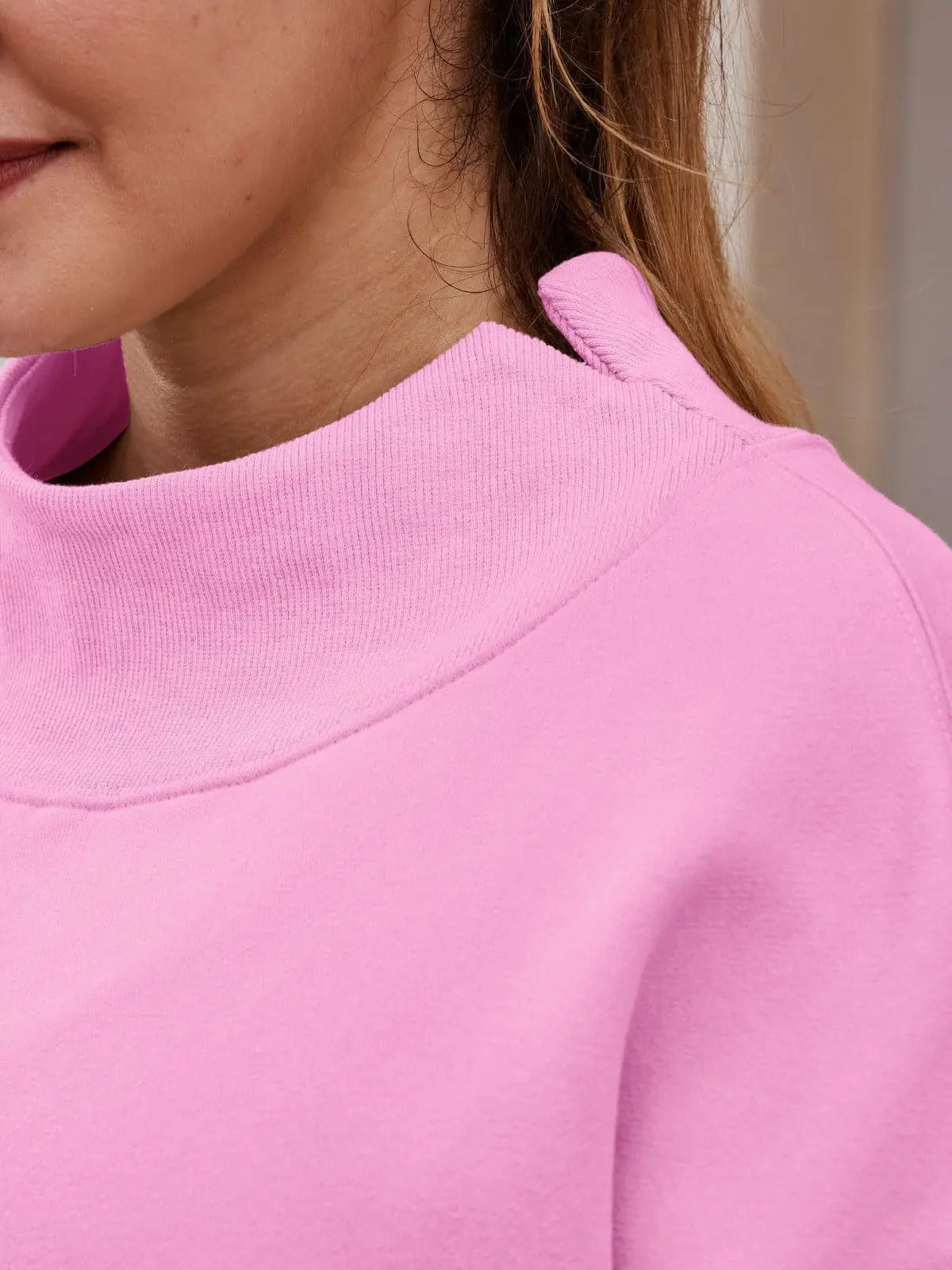 Women's Sweatshirt Long Sleeve Turtleneck Pullover Fleece Top