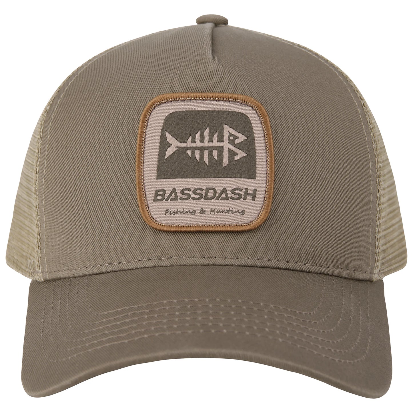 BASSDASH Trucker Hat Embroidered Patch Adjustable Cap