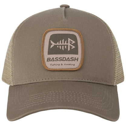 BASSDASH Trucker Hat Embroidered Patch Adjustable Cap