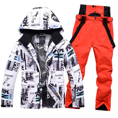 New Men Women Couples Ski Suit Winter Windproof Warm Set