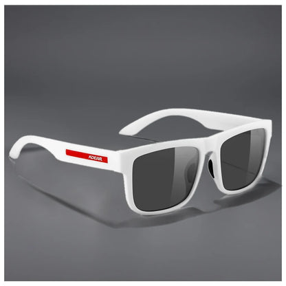 2024 KDEAM Polarized Sunglasses Men White Frame UV400