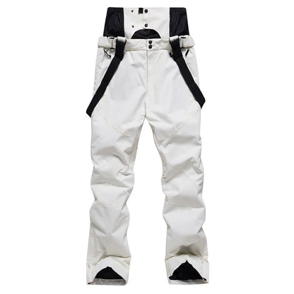 New Men Women Suspenders Ski Pants Windproof Waterproof Warm