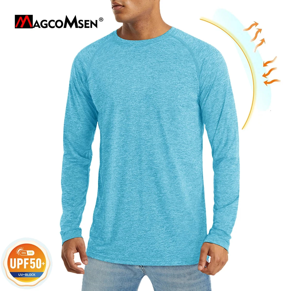 Men's Sun Protection T-shirt Long Sleeve UPF50+