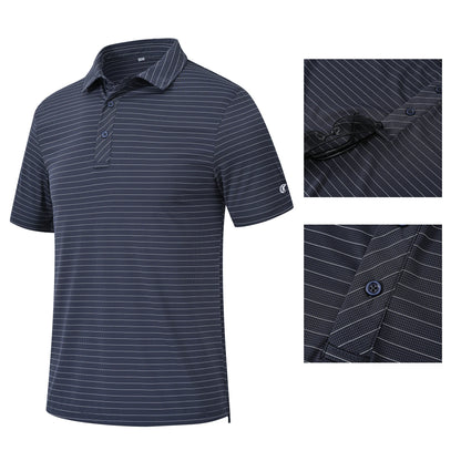 Men's Casual Polo – Short Sleeve Streetwear Shirt for Vacation & Daily Wear