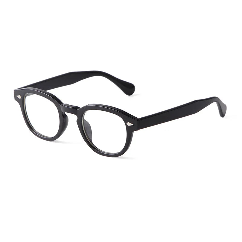 Unisex Vintage Shell Round Sunglasses