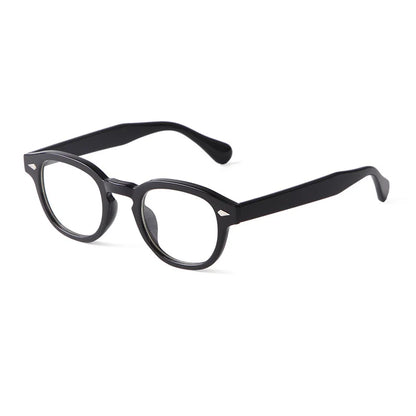Unisex Vintage Shell Round Sunglasses